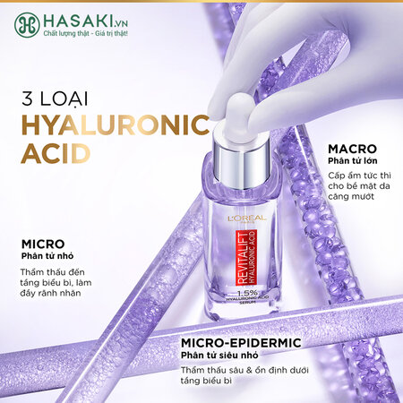 Serum L'Oreal Hyaluronic Acid Cấp Ẩm Sáng Da 30ml