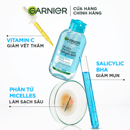 Nước Tẩy Trang Garnier Dành Cho Da Dầu Và Mụn 400ml (Mới)