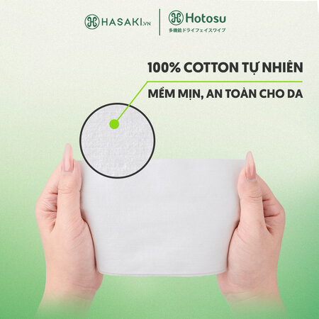 Khăn Lau Mặt Khô Hotosu Cao Cấp 80 Miếng (15x20cm)