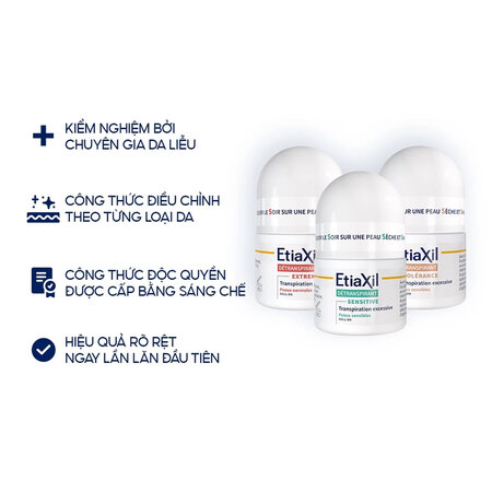 Lăn Khử Mùi EtiaXil Nhãn Xanh Cho Da Nhạy Cảm 15ml