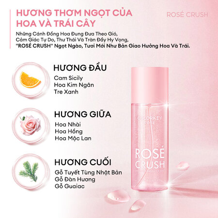 Xịt Thơm Toàn Thân Colorkey Rosé Crush 100ml
