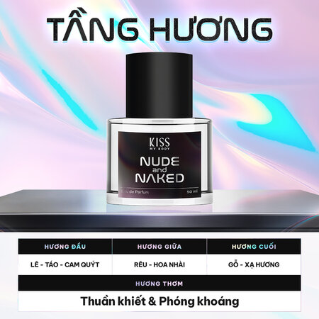 Nước Hoa Nam Nữ Kiss My Body Hương Nude & Naked 50ml