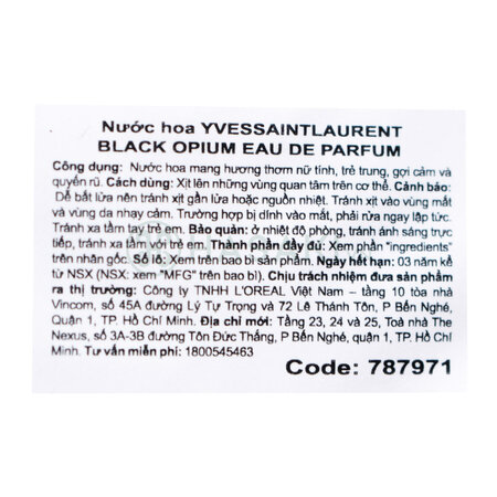 Nước Hoa Nữ YSL Black Opium EDP 90ml