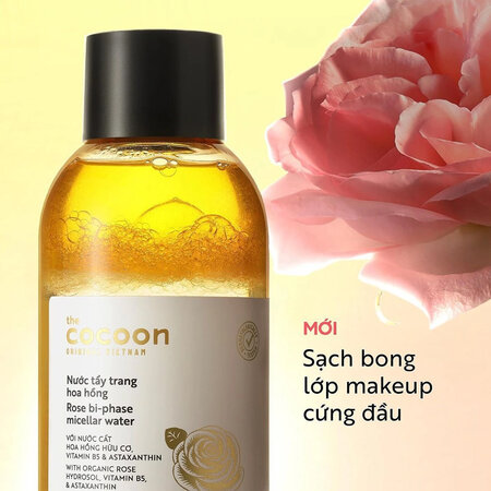 Combo 2 Nước Tẩy Trang Cocoon Hoa Hồng Cấp Ẩm Da 310ml
