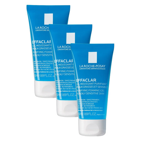 Combo 3 Gel Rửa Mặt La Roche-Posay Cho Da Dầu Nhạy Cảm 50ml