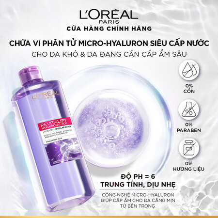Nước Tẩy Trang L'Oreal Căng Mịn Da 400ml