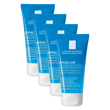 Combo 4 Gel Rửa Mặt La Roche-Posay Cho Da Dầu Nhạy Cảm 50ml