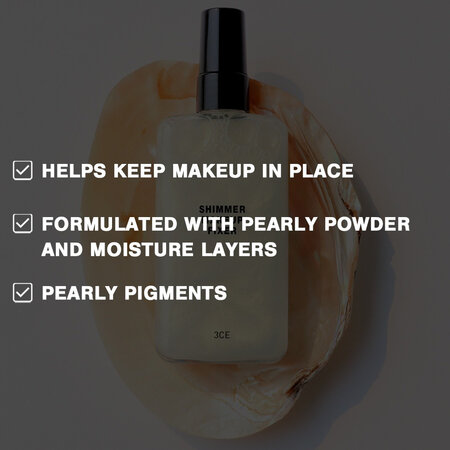 Xịt Khoá Makeup 3CE Có Nhũ Tạo Hiệu Ứng Nền Căng Bóng 95ml