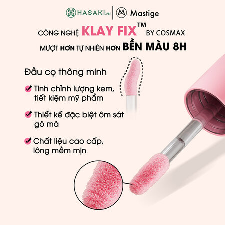 Má Hồng Kem Mastige Bền Màu Dễ Tán B4 Hồng Mận Trầm 3.5g