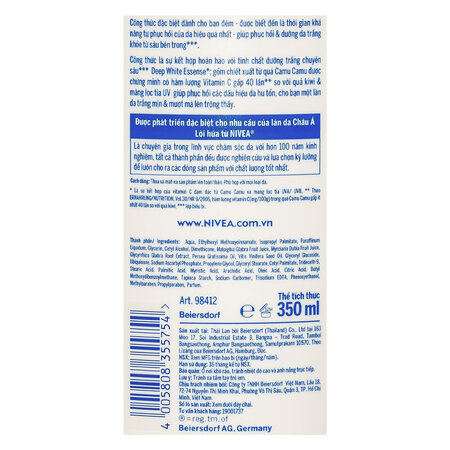 Combo 2 Sữa Dưỡng Thể Nivea Sáng Da Ban Đêm Từ 8 Super Food 350ml