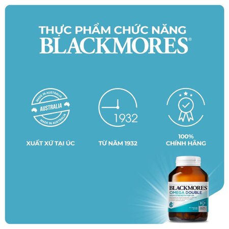 Thực Phẩm Bảo Vệ Sức Khỏe Blackmores Omega Double High Strength Fish Oil