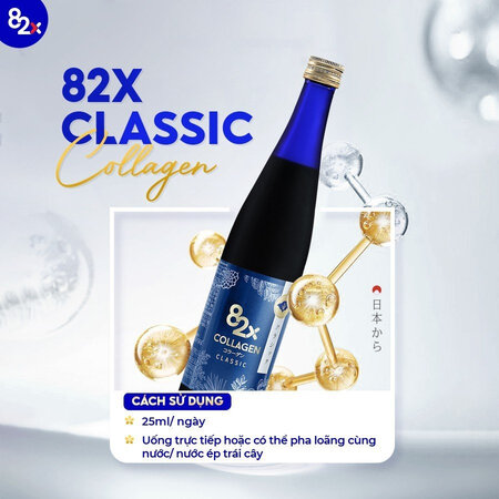 Thực Phẩm Bảo Vệ Sức Khỏe Collagen 82X 120000 Classic Collagen Classic - 120.000mg Collagen (500ml)