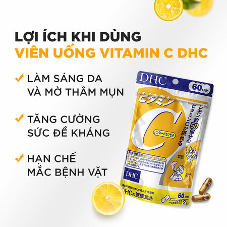Thực Phẩm Bảo Vệ Sức Khỏe DHC Vitamin C Hard Capsule